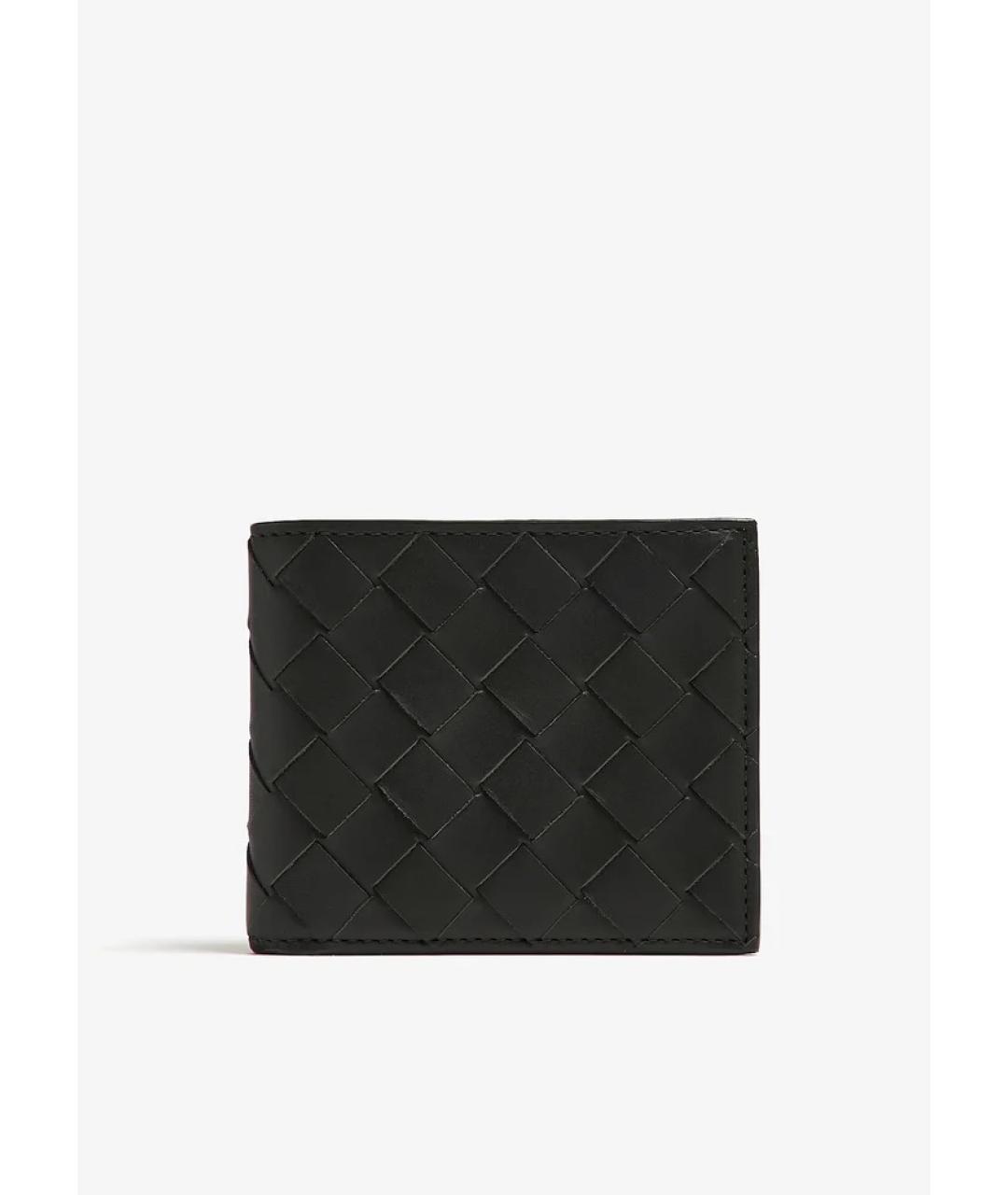 BOTTEGA VENETA Черный кожаный кошелек, фото 5