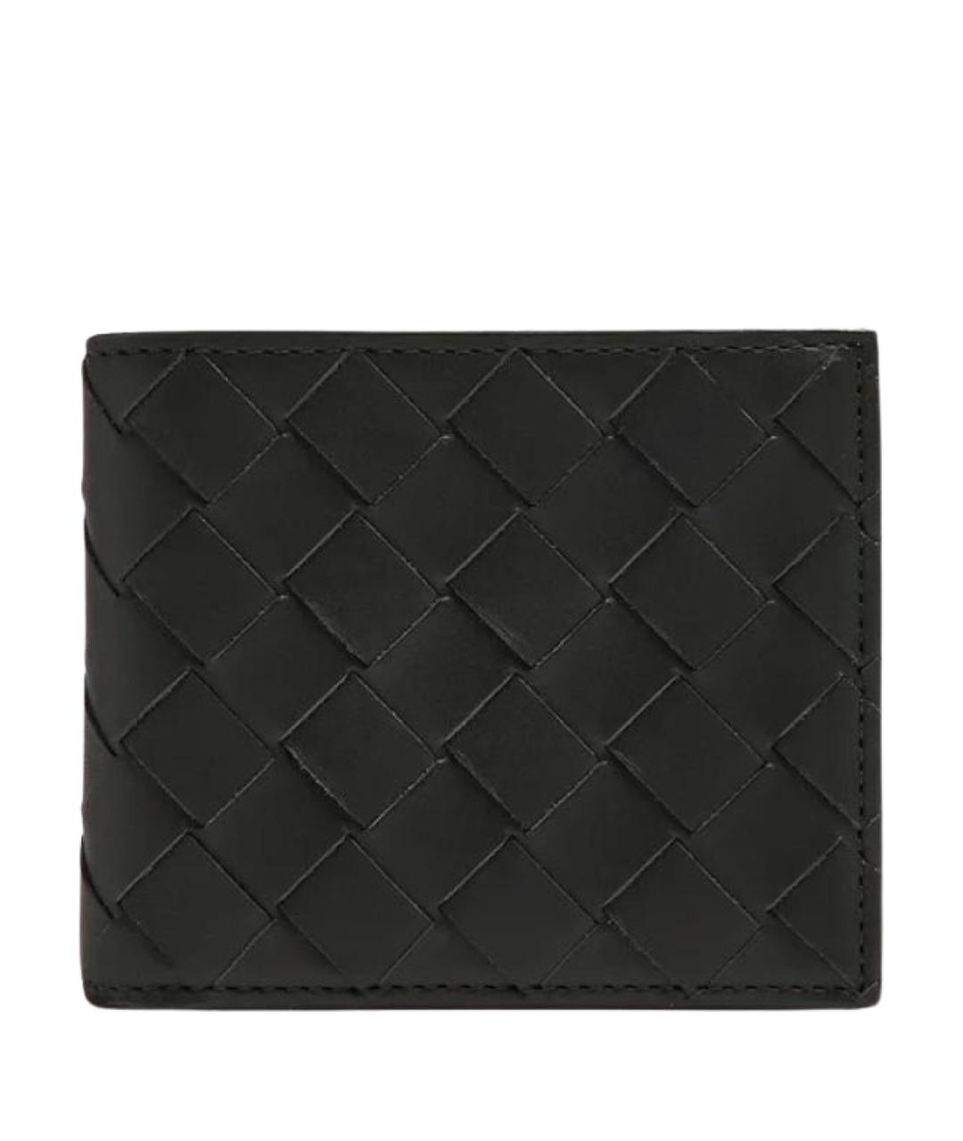 BOTTEGA VENETA Черный кожаный кошелек, фото 1