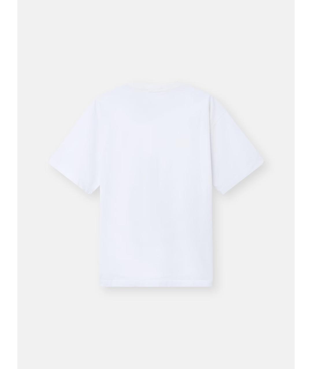 STONE ISLAND Белая хлопковая футболка, фото 2