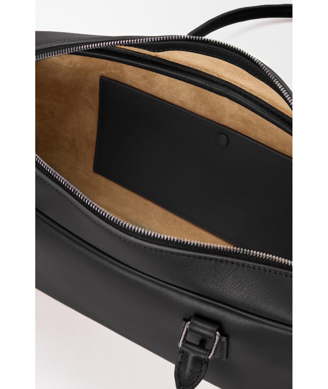 LOEWE Черная кожаная сумка через плечо, фото 5