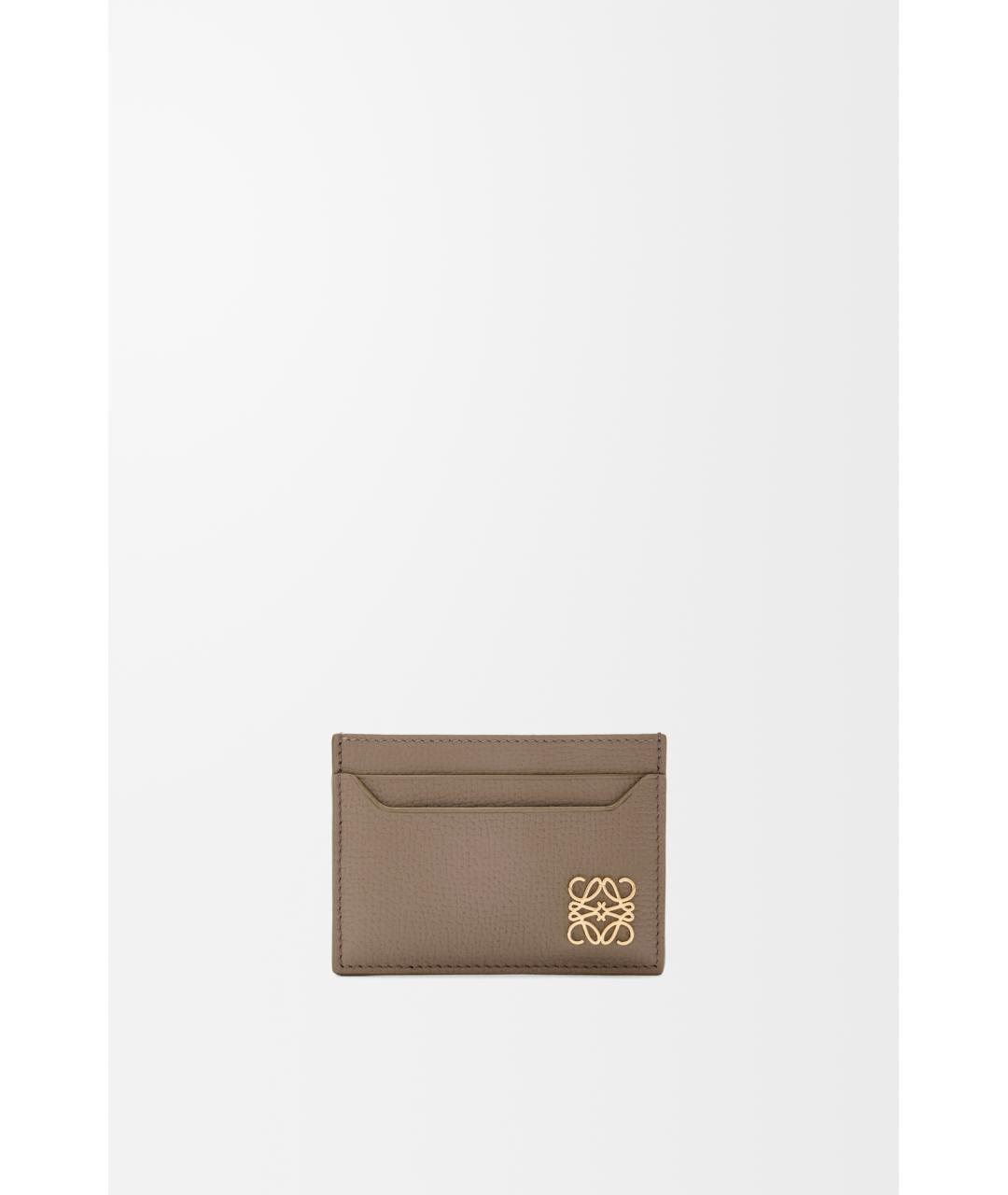 LOEWE Бежевый кожаный кардхолдер, фото 4