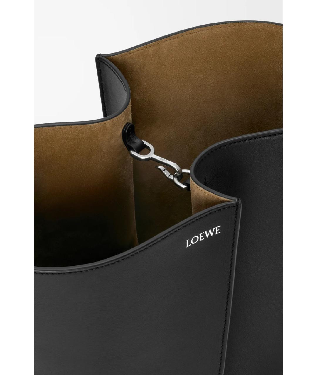 LOEWE Черная кожаная сумка через плечо, фото 7