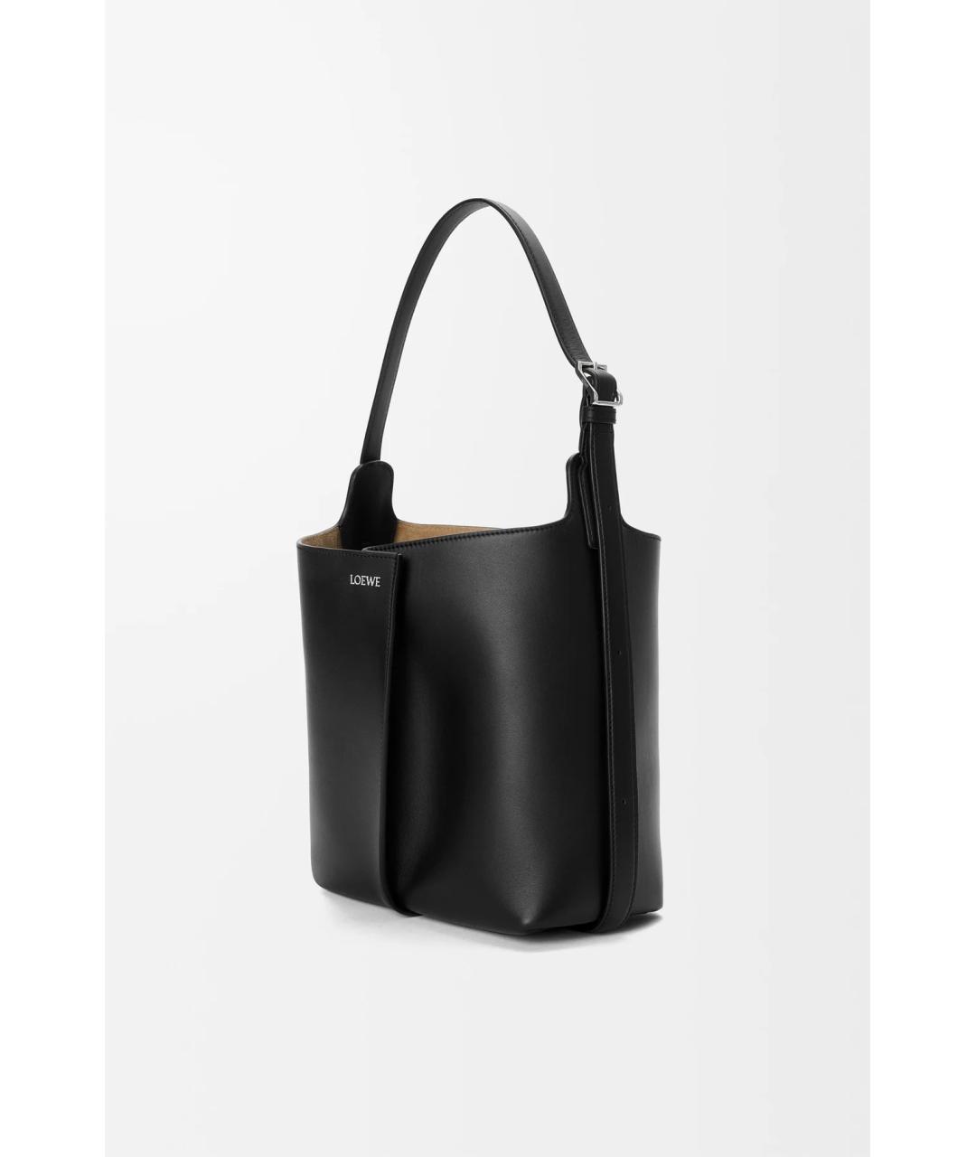 LOEWE Черная кожаная сумка через плечо, фото 2