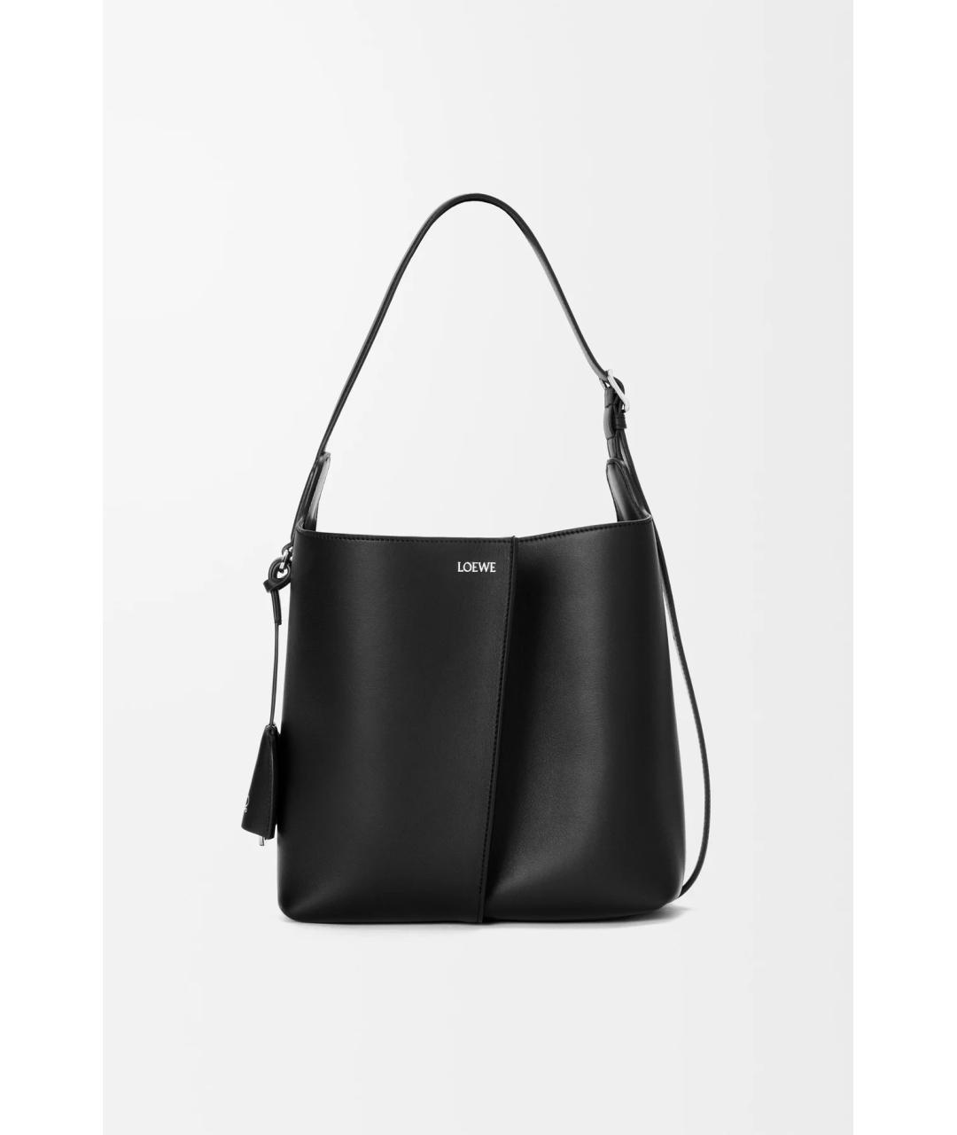 LOEWE Черная кожаная сумка через плечо, фото 1