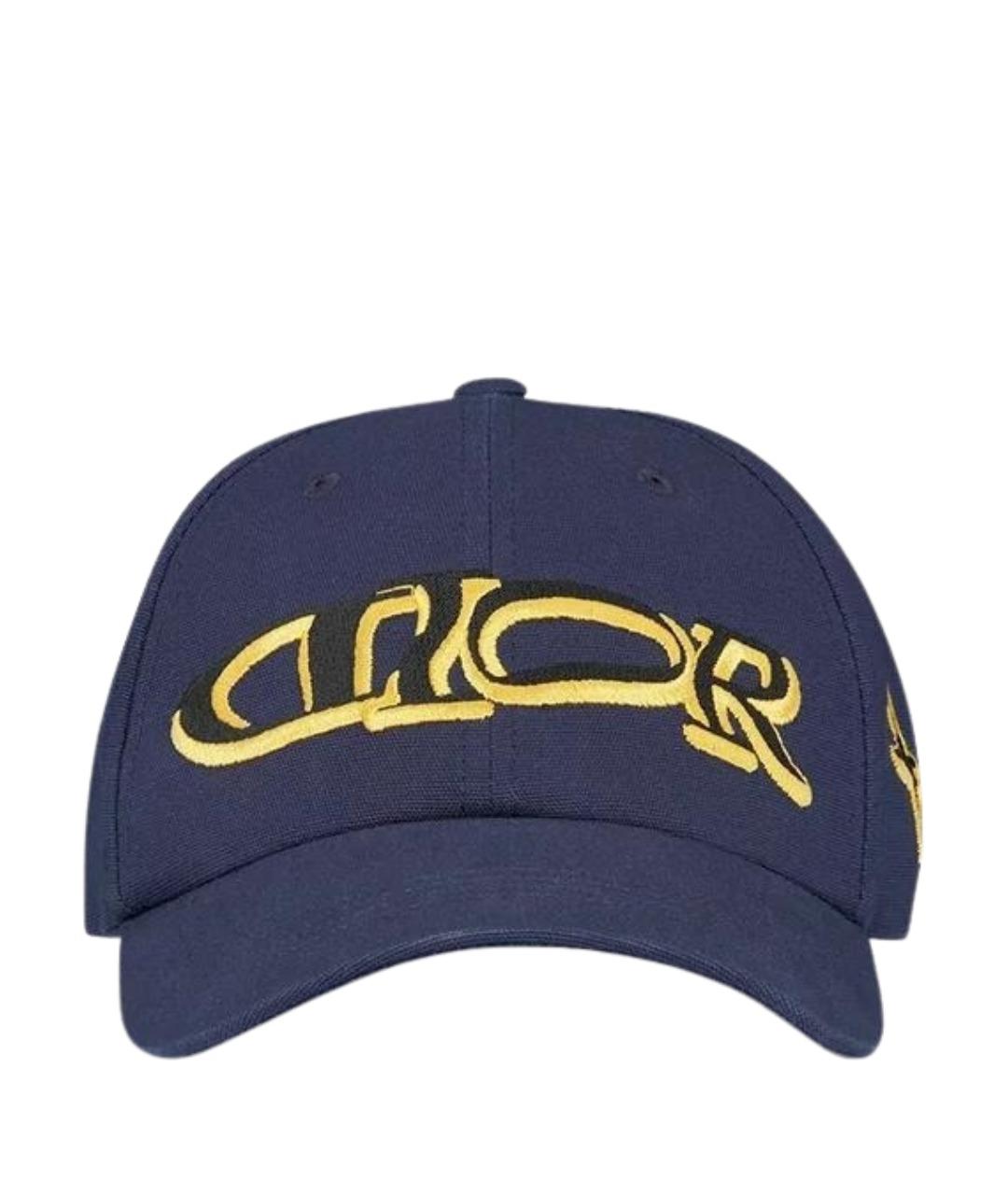CHRISTIAN DIOR Синяя хлопковая кепка/бейсболка, фото 1