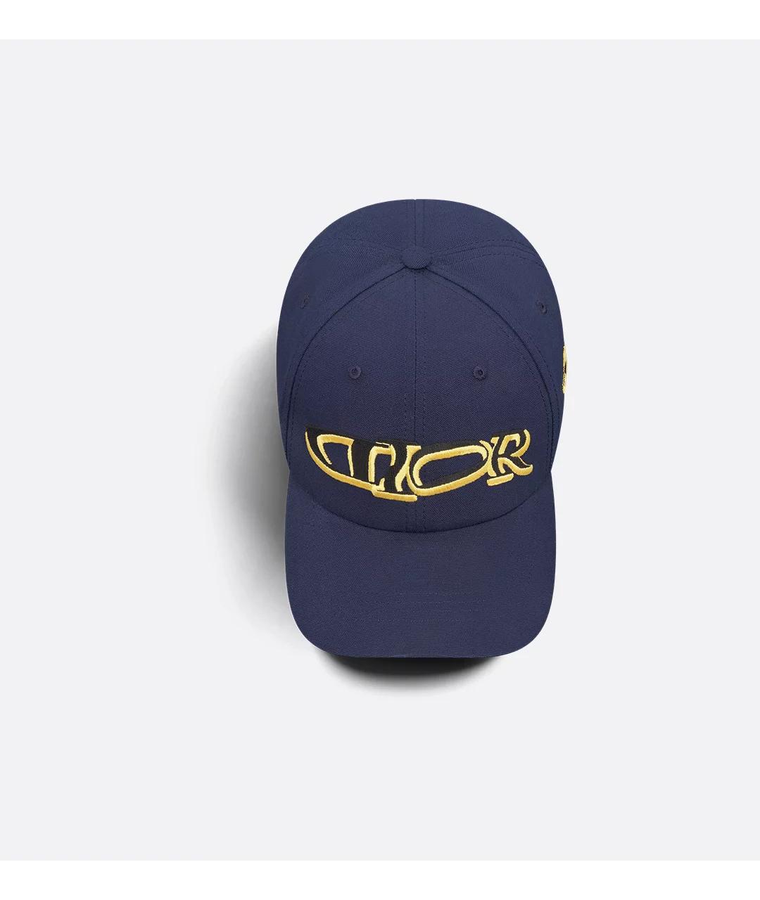 CHRISTIAN DIOR Синяя хлопковая кепка/бейсболка, фото 4