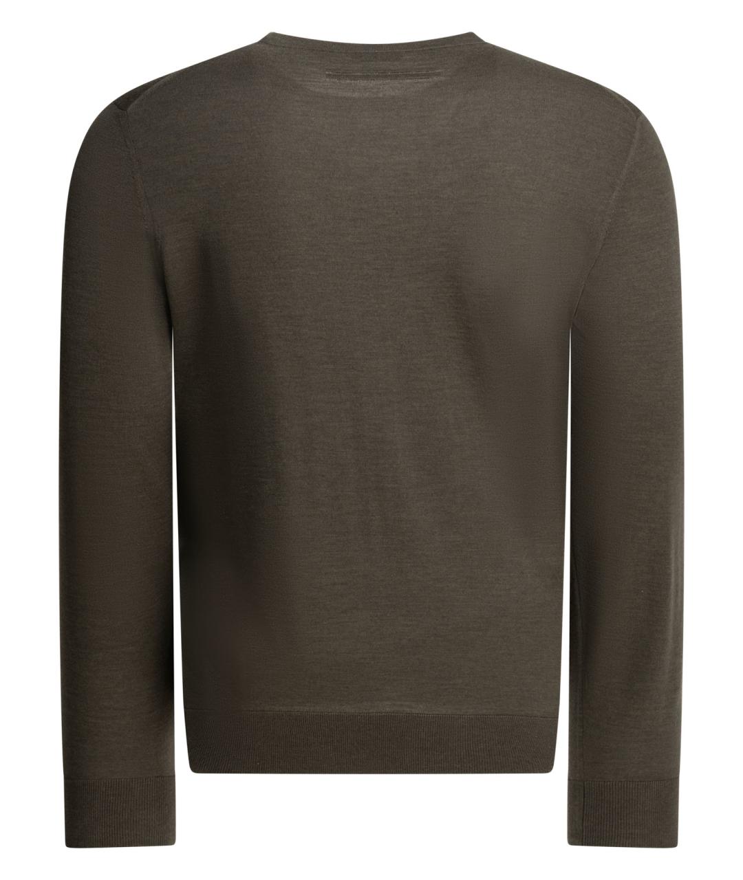 ZEGNA Коричневый кашемировый джемпер / свитер, фото 2