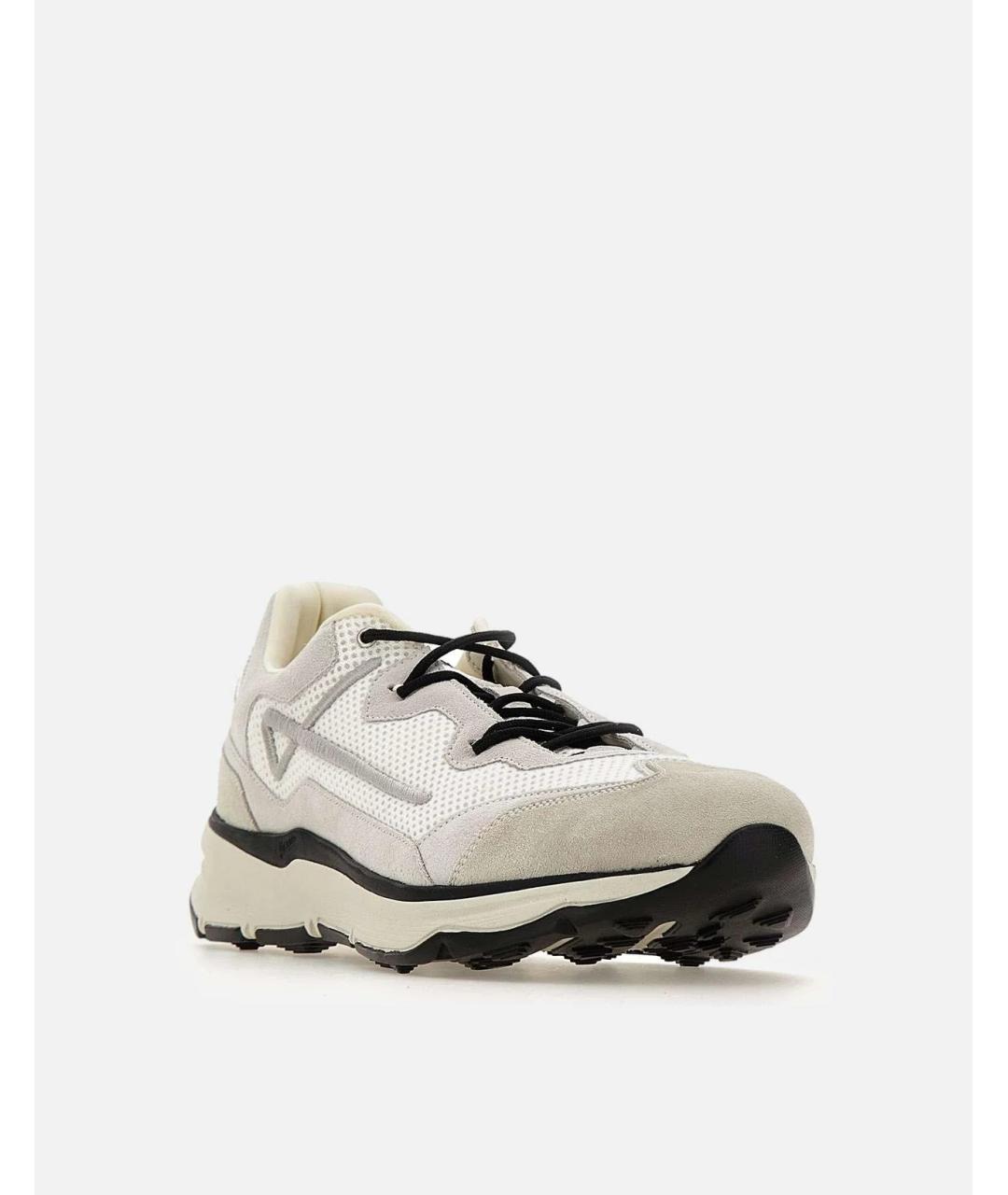 HERNO Белые синтетические низкие кроссовки / кеды, фото 5