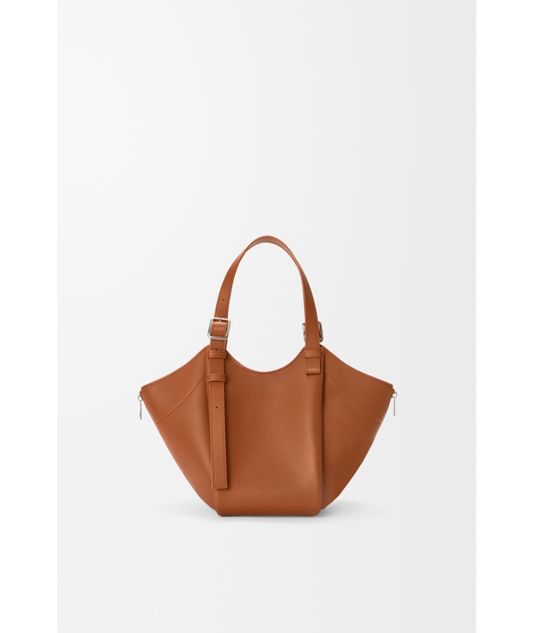 LOEWE Коричневая кожаная сумка через плечо, фото 4