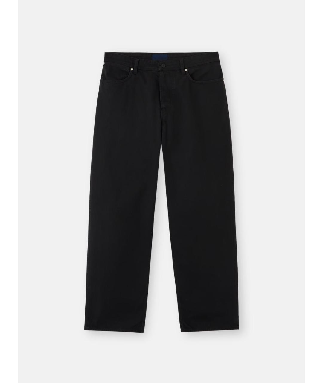 STONE ISLAND Черные хлопковые повседневные брюки, фото 1