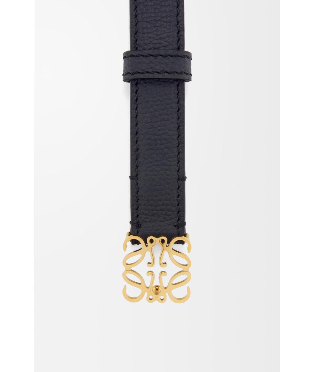 LOEWE Черный кожаный ремень, фото 2