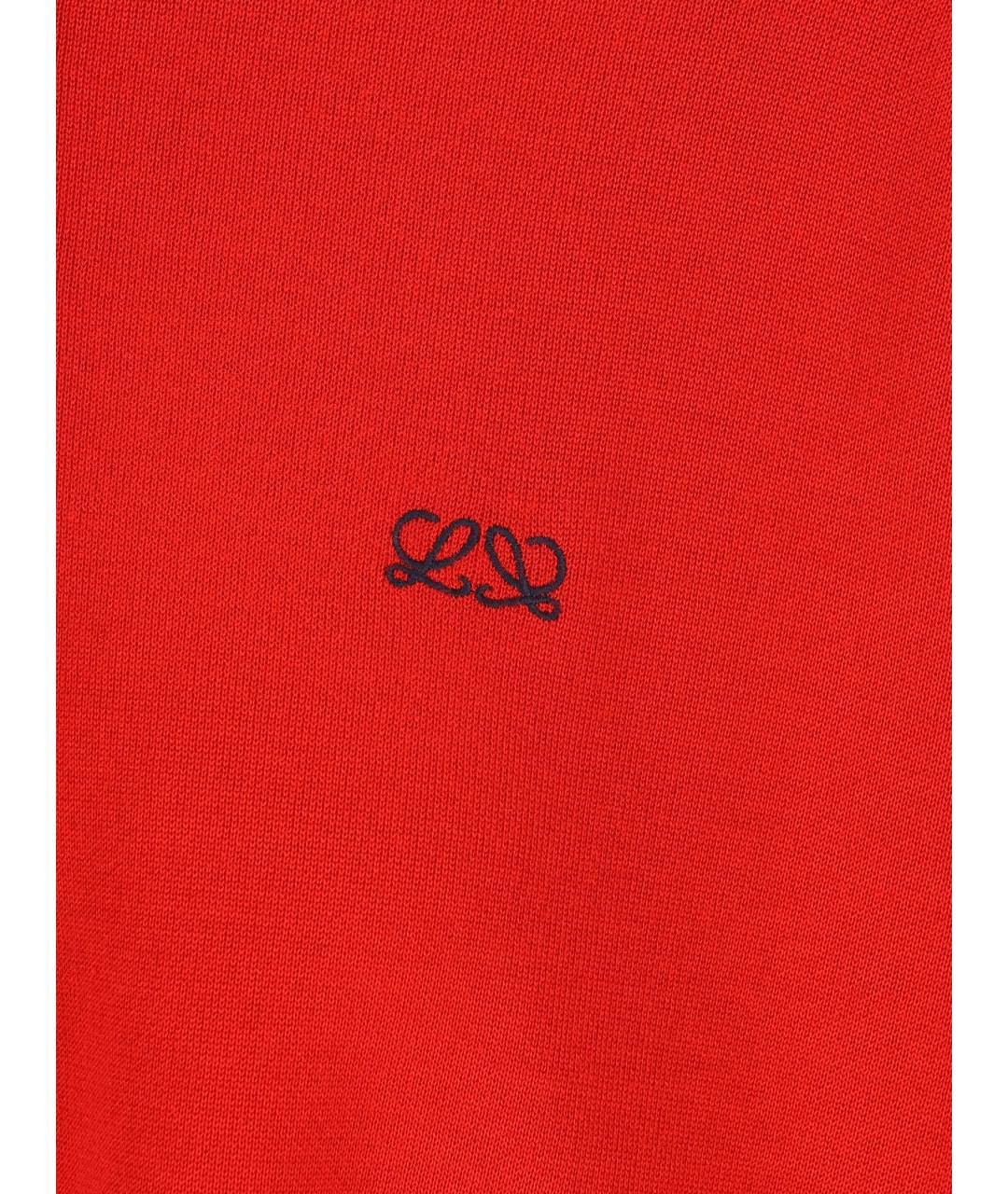 LOEWE Красный кашемировый джемпер / свитер, фото 4