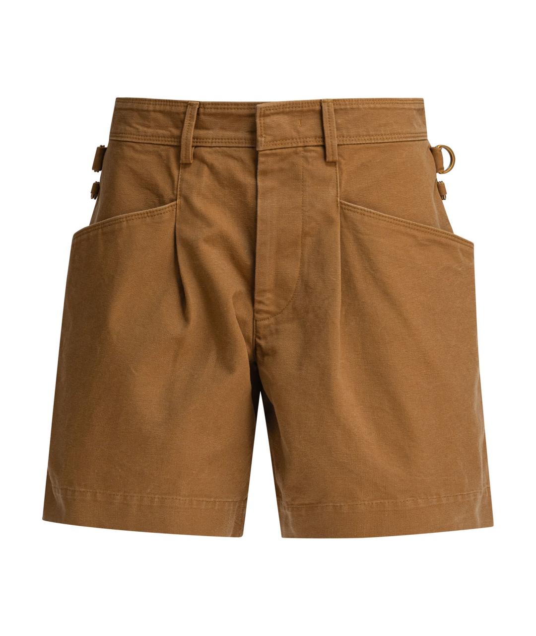 ISABEL MARANT Коричневые хлопковые шорты, фото 1