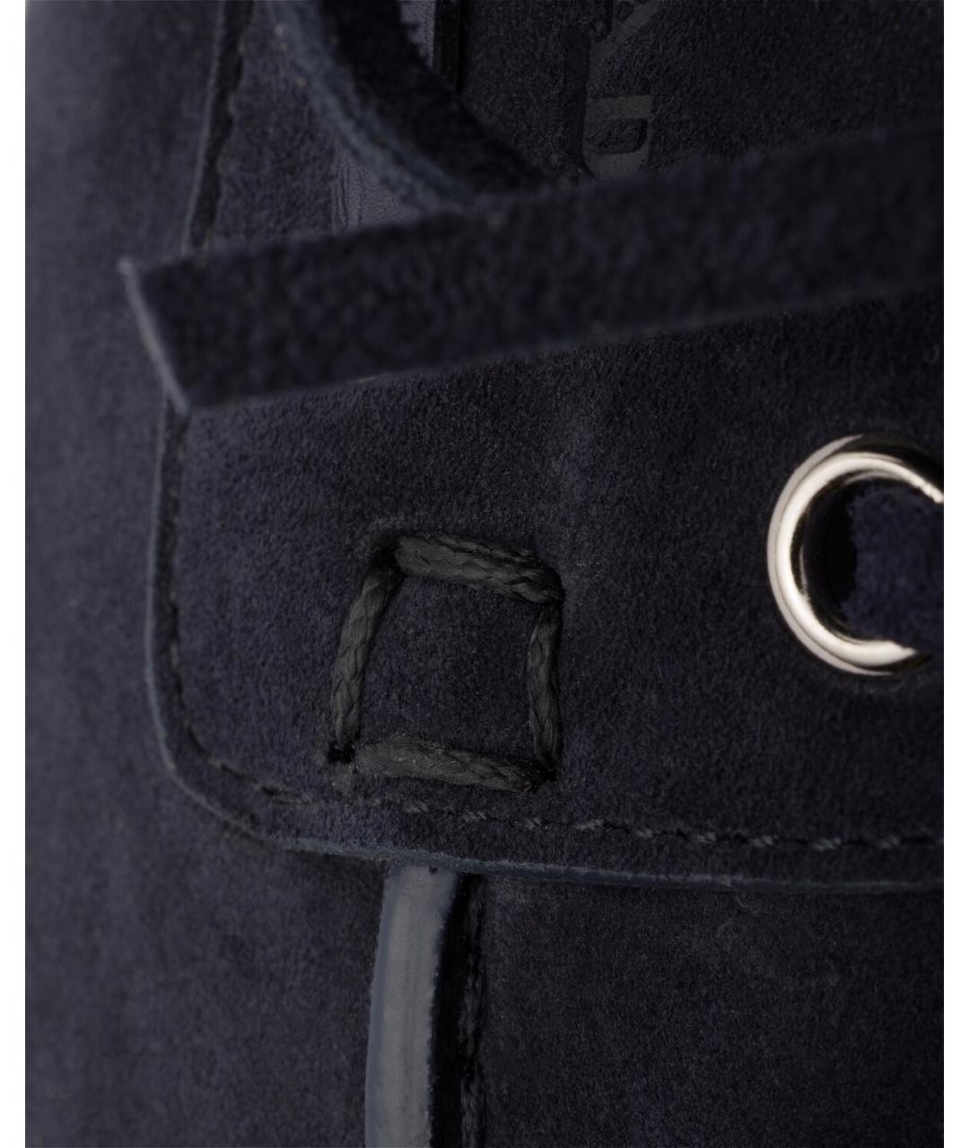 PRADA Синие замшевые лоферы, фото 5