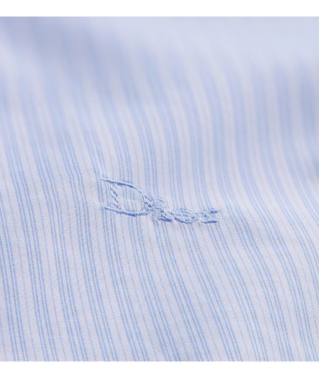 CHRISTIAN DIOR Голубая хлопковая классическая рубашка, фото 3