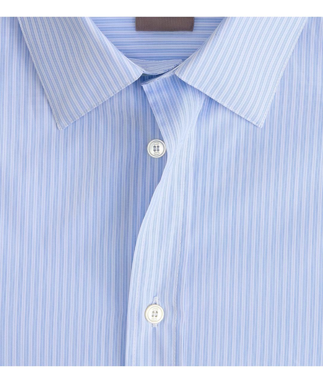 CHRISTIAN DIOR Голубая хлопковая классическая рубашка, фото 2
