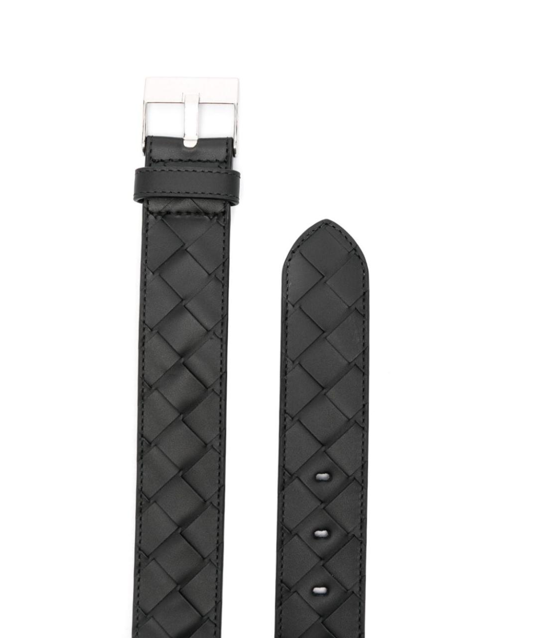 BOTTEGA VENETA Черный кожаный ремень, фото 2