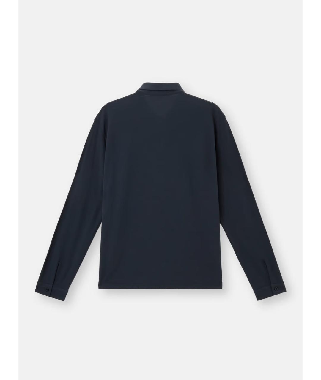 STONE ISLAND Синее хлопковое поло с коротким рукавом, фото 2