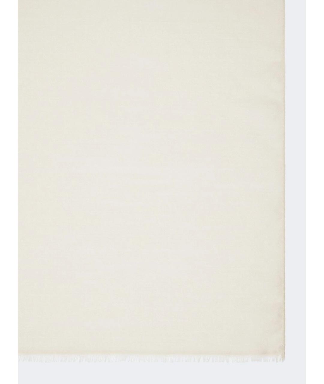 MAX MARA Бежевый хлопковый шарф, фото 2