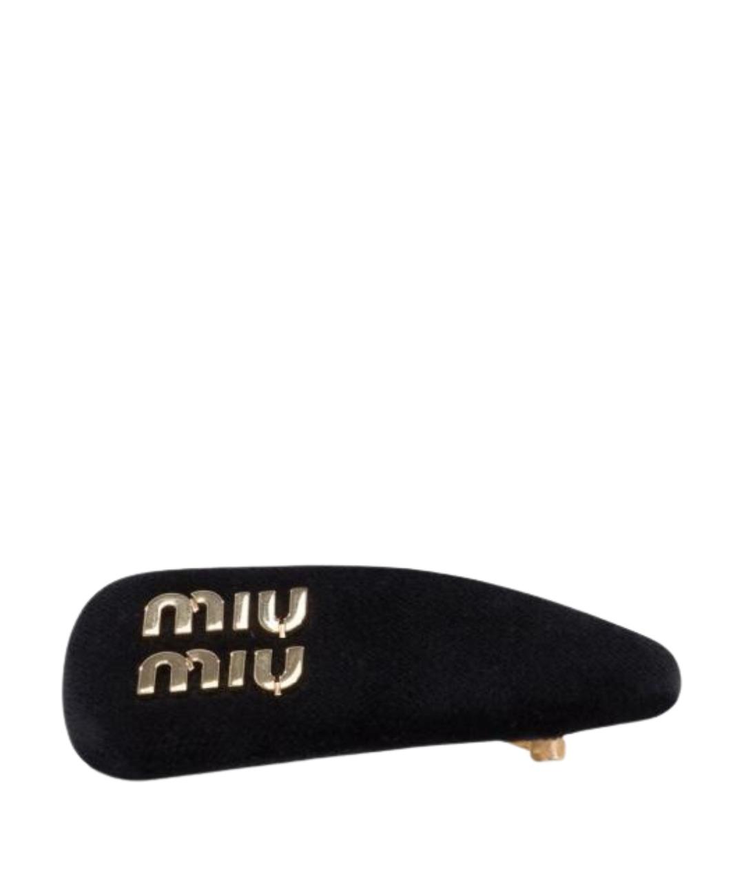 MIU MIU Черная заколка, фото 1