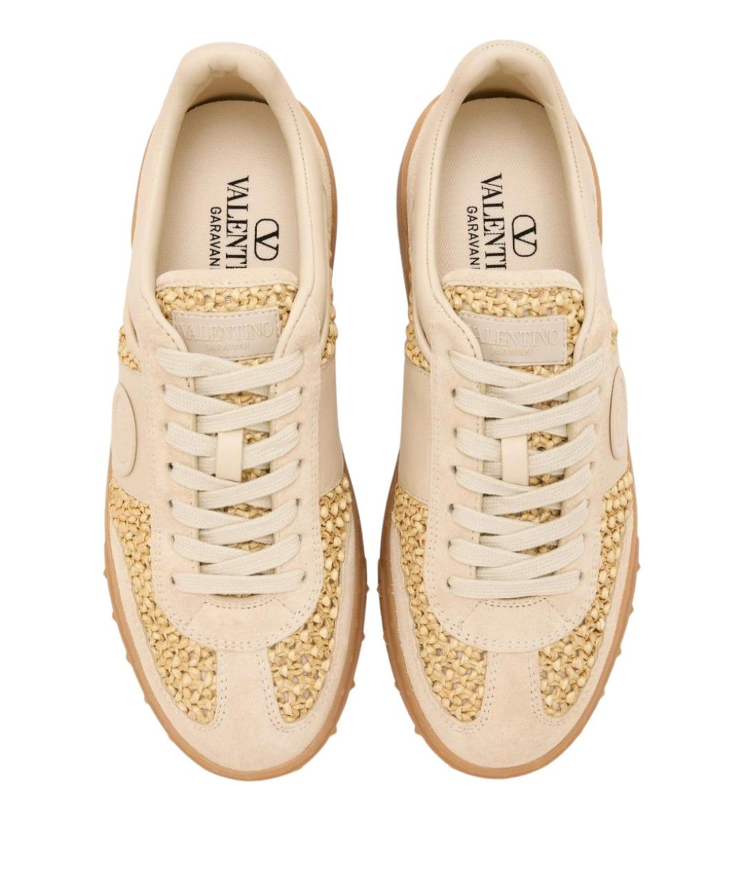 VALENTINO Бежевые кроссовки, фото 4
