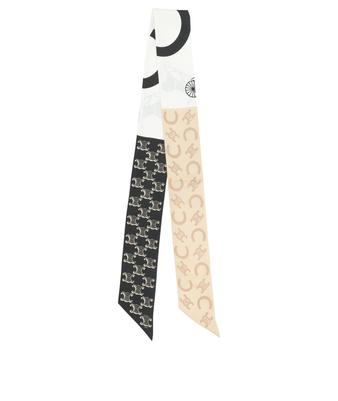 CELINE Мульти шелковый шарф, фото 1