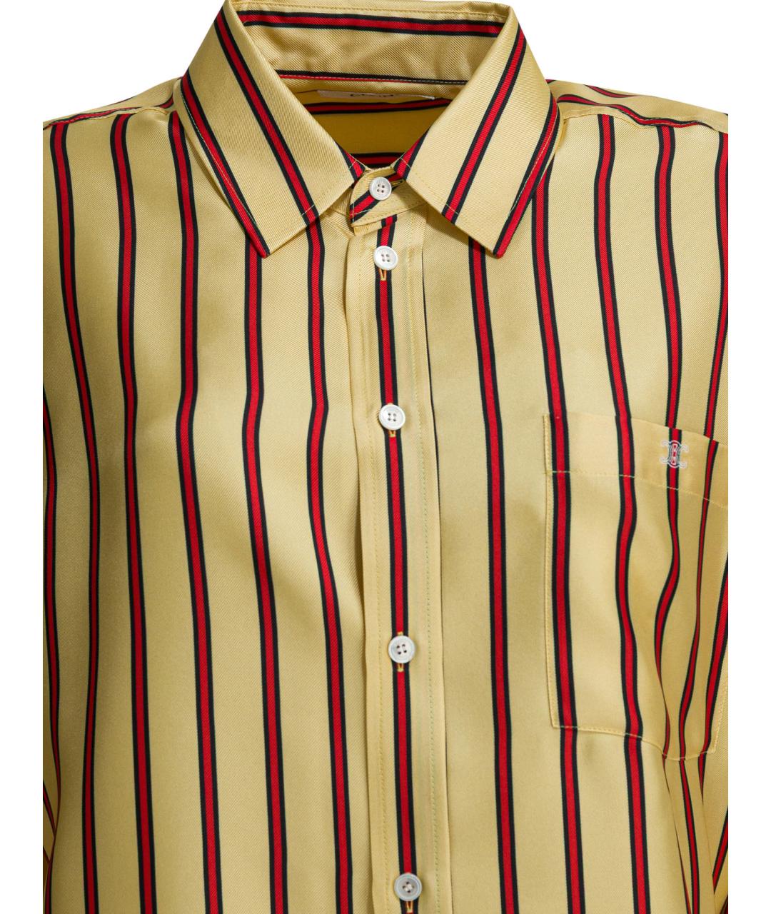 CELINE Мульти шелковая рубашка, фото 3