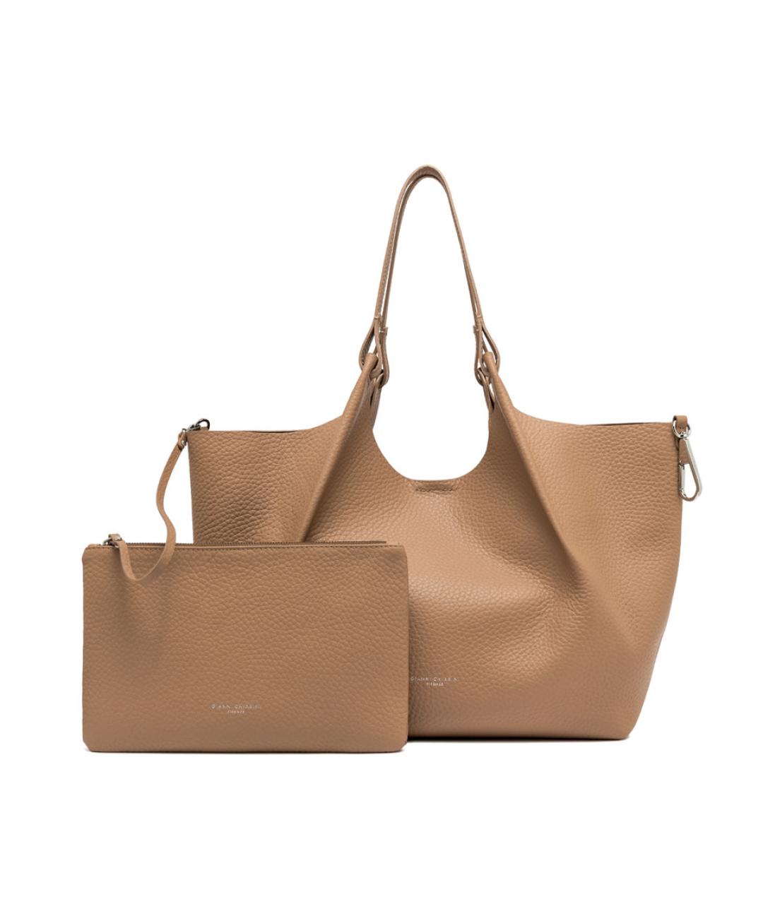 Gianni Chiarini Коричневая кожаная сумка через плечо, фото 5