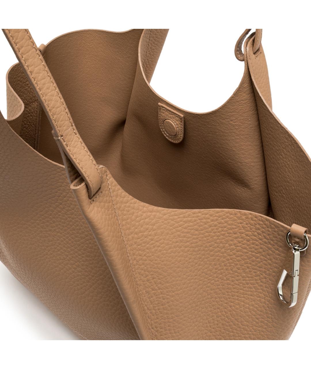 Gianni Chiarini Коричневая кожаная сумка через плечо, фото 4