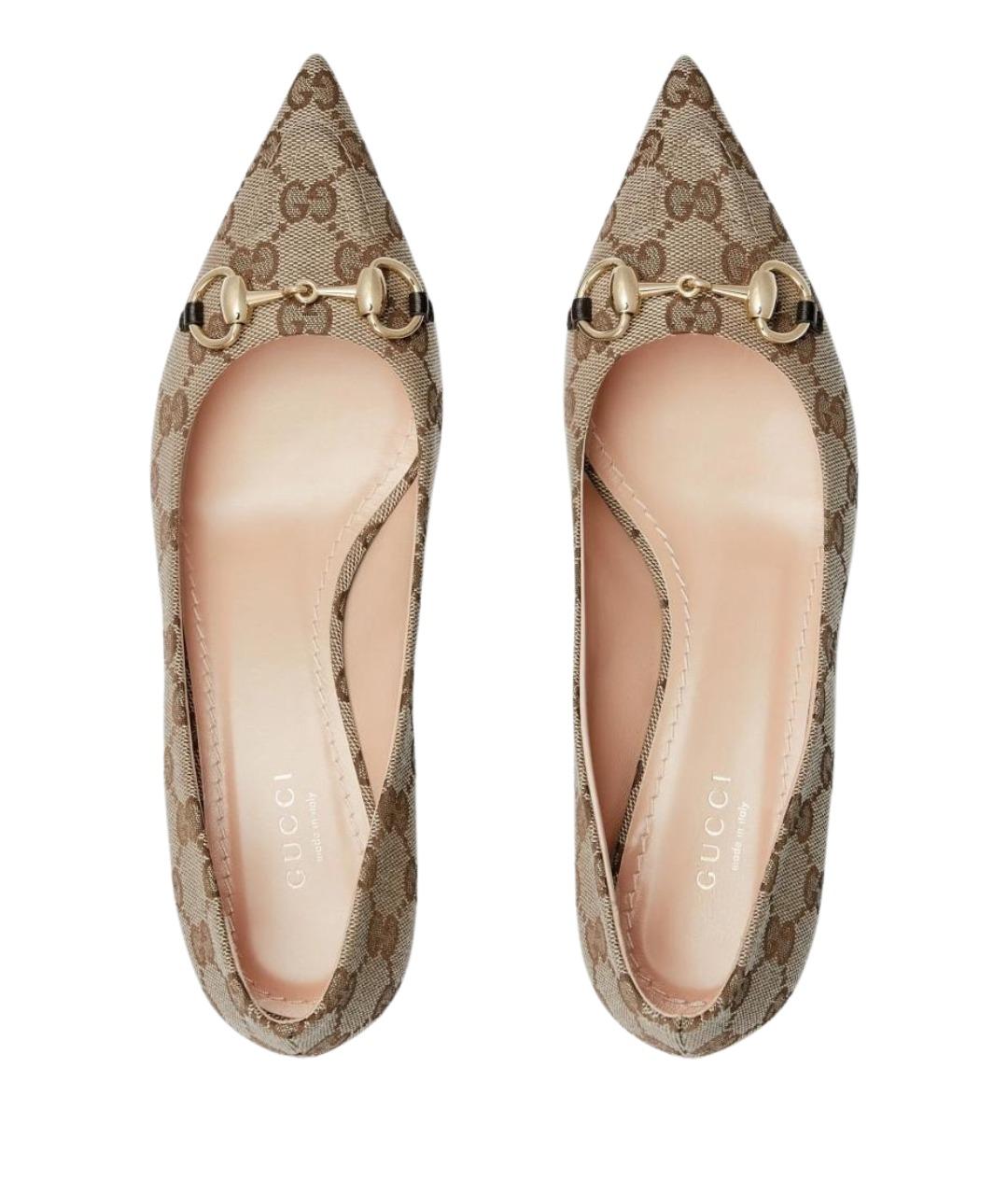 GUCCI Бежевые туфли, фото 4