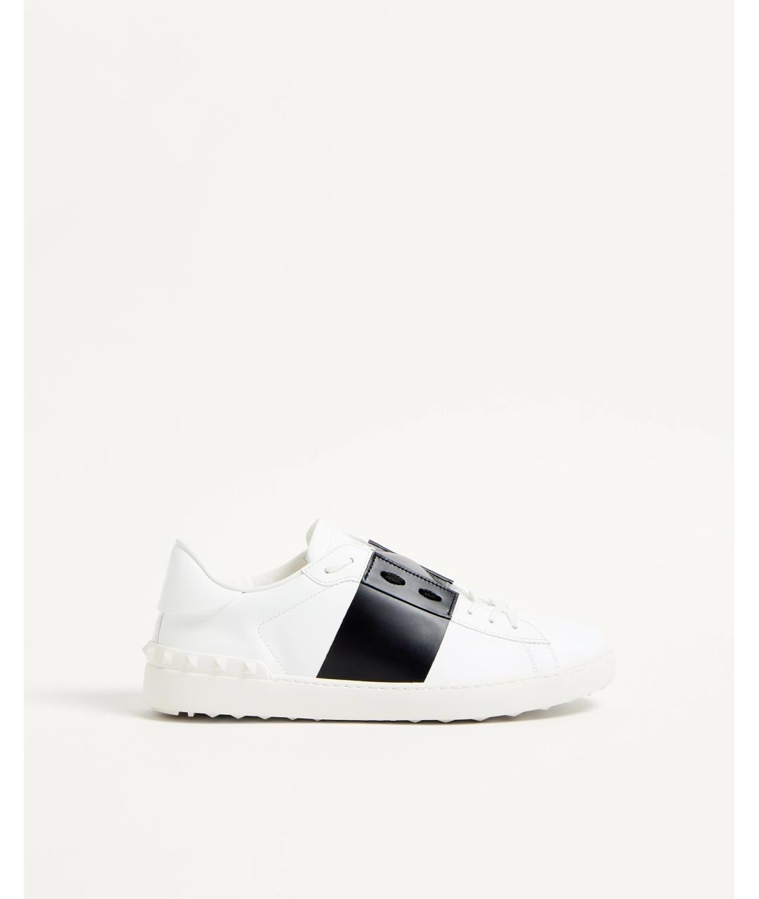 VALENTINO Белые кожаные низкие кроссовки / кеды, фото 6