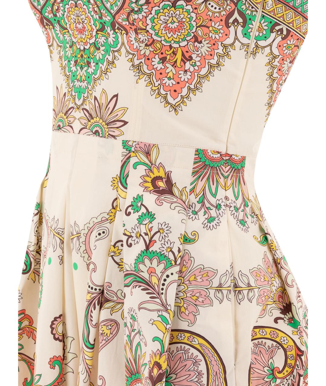 ETRO Мульти хлопковое повседневное платье, фото 4