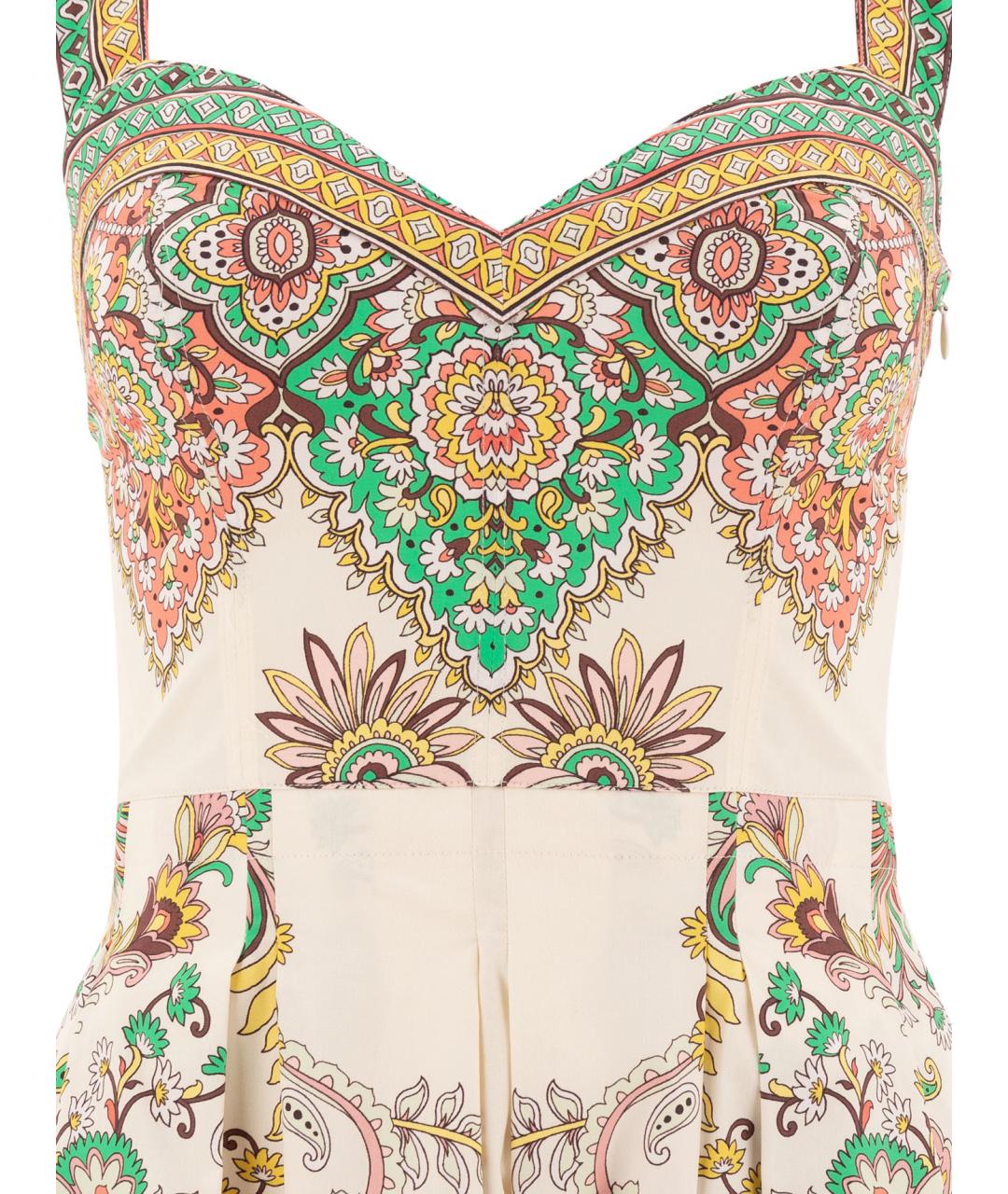 ETRO Мульти хлопковое повседневное платье, фото 3