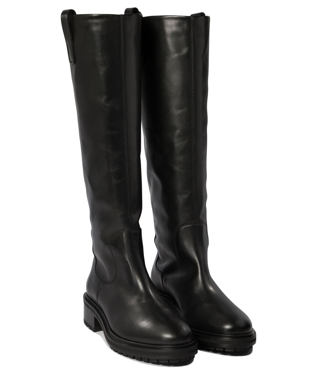 AEYDE Черные кожаные сапоги, фото 2