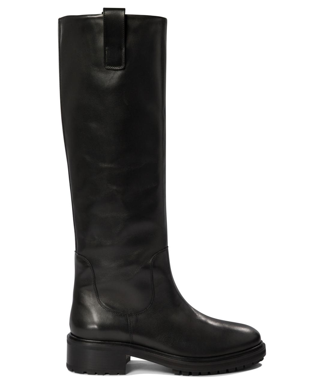 AEYDE Черные кожаные сапоги, фото 1