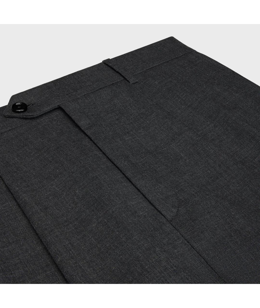 CELINE Серые шерстяные шорты, фото 3