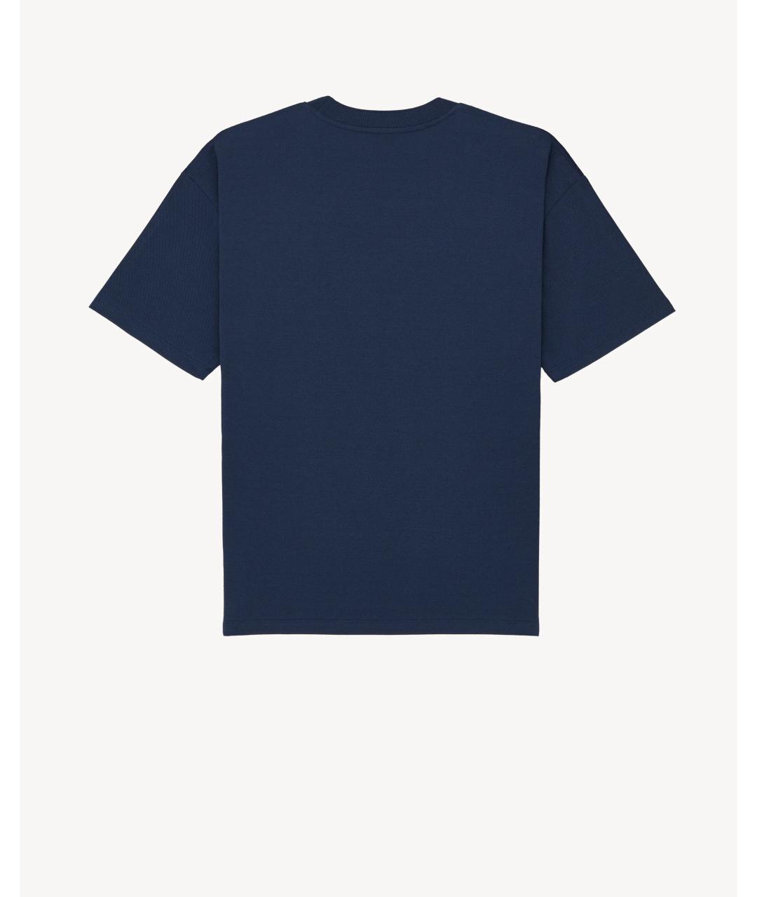 SAINT LAURENT Синяя хлопковая футболка, фото 2