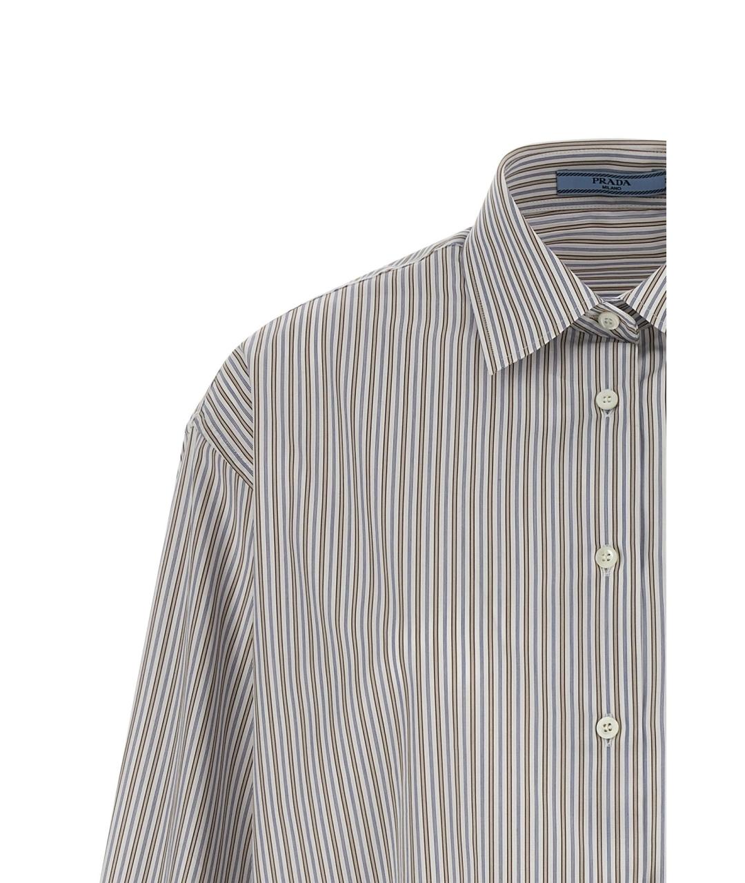 PRADA Мульти хлопковая рубашка, фото 5