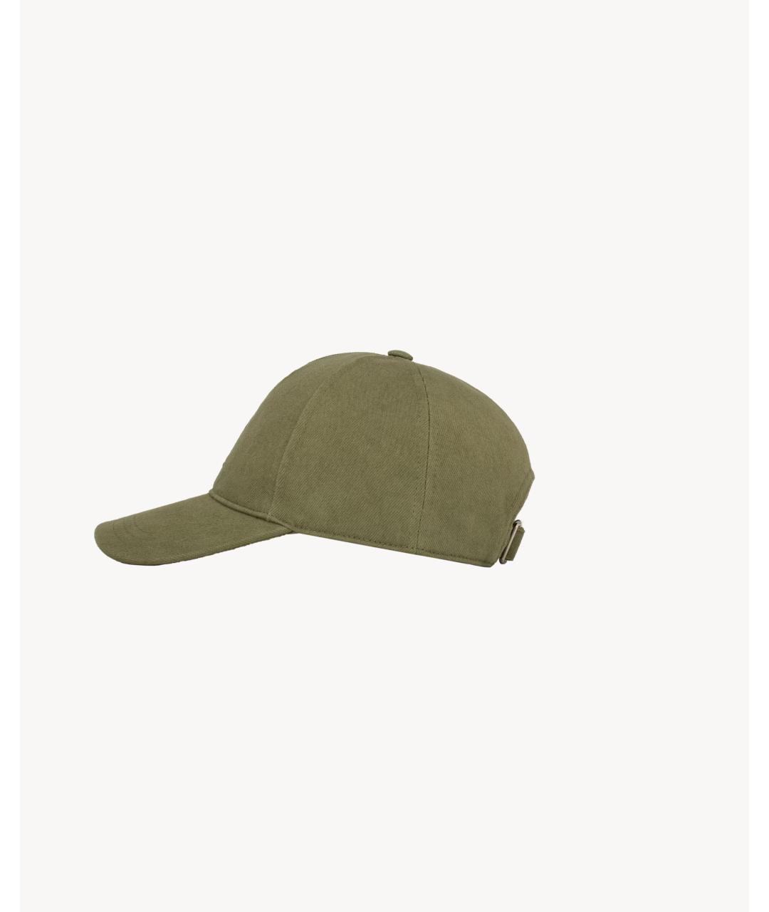 SAINT LAURENT Зеленая хлопковая кепка/бейсболка, фото 2