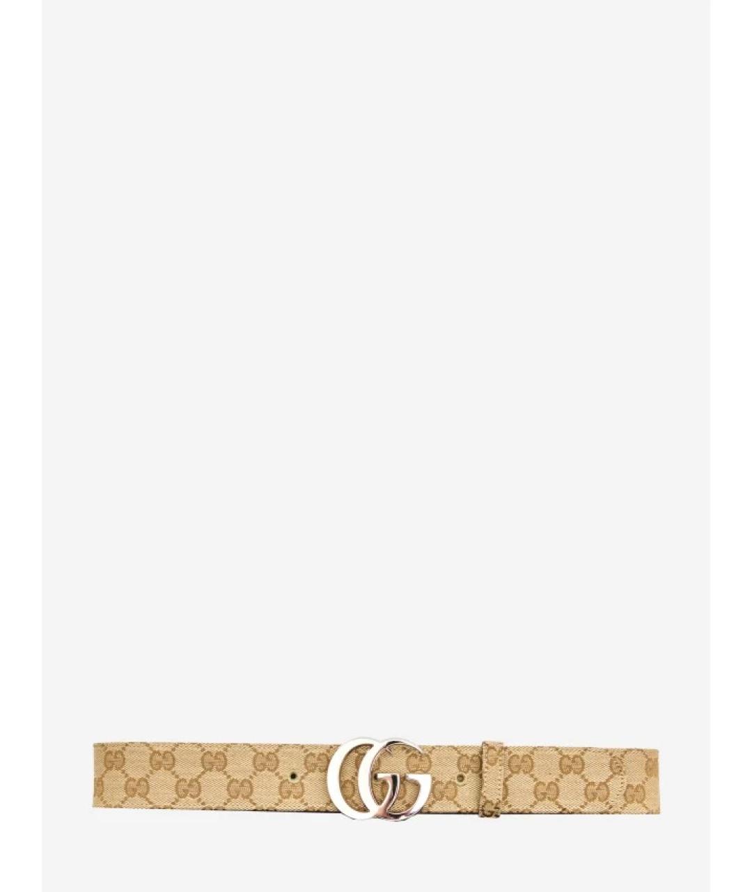 GUCCI Бежевый ремень, фото 1