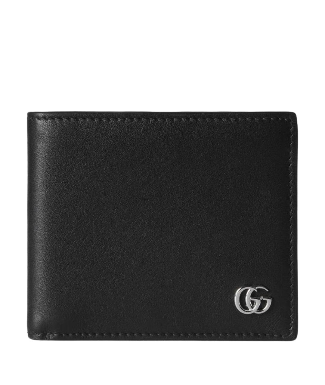 GUCCI Черный кожаный кошелек, фото 1