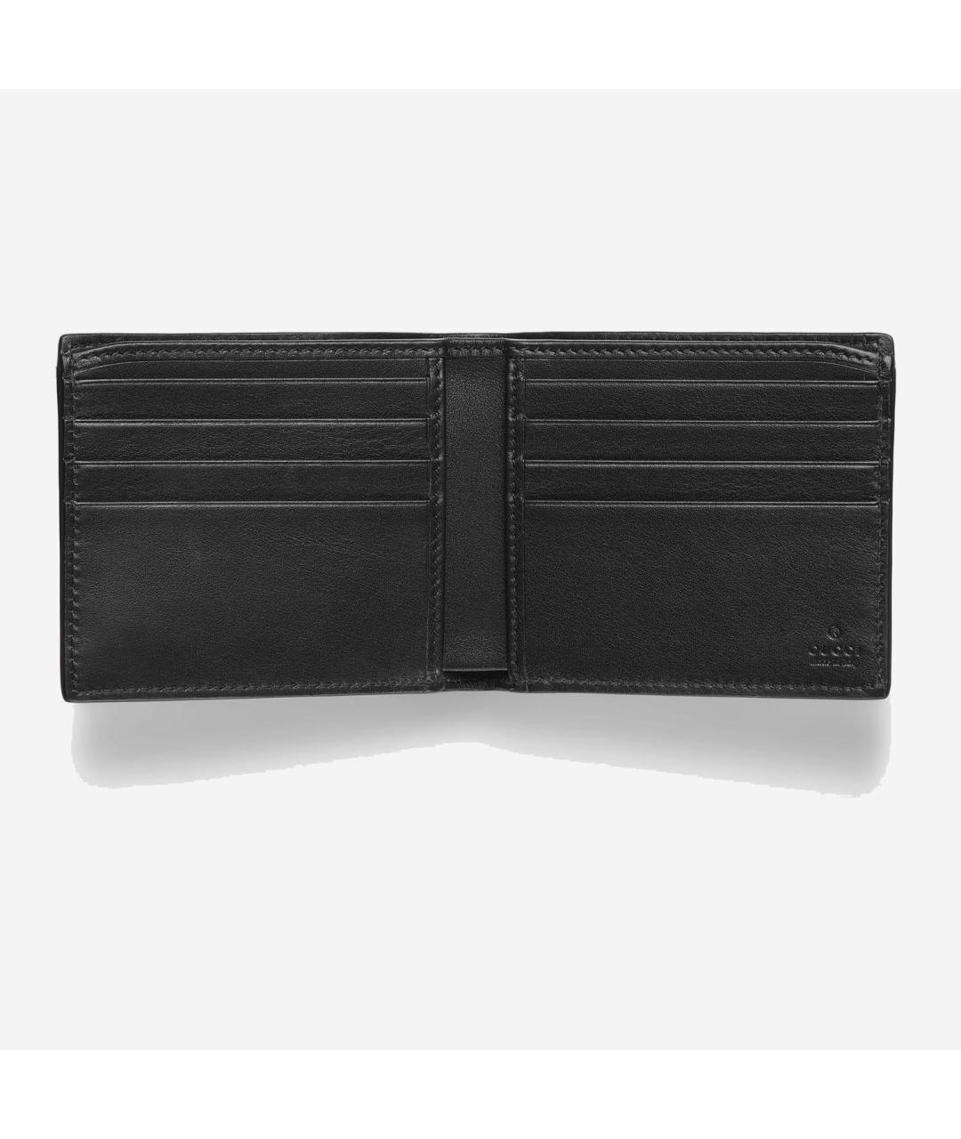 GUCCI Черный кожаный кошелек, фото 4