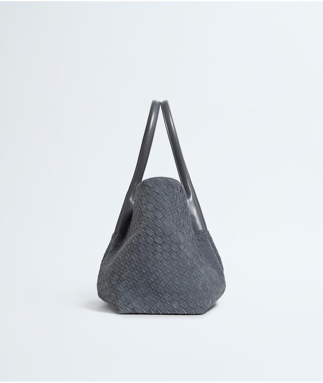 BOTTEGA VENETA Синяя кожаная сумка тоут, фото 3