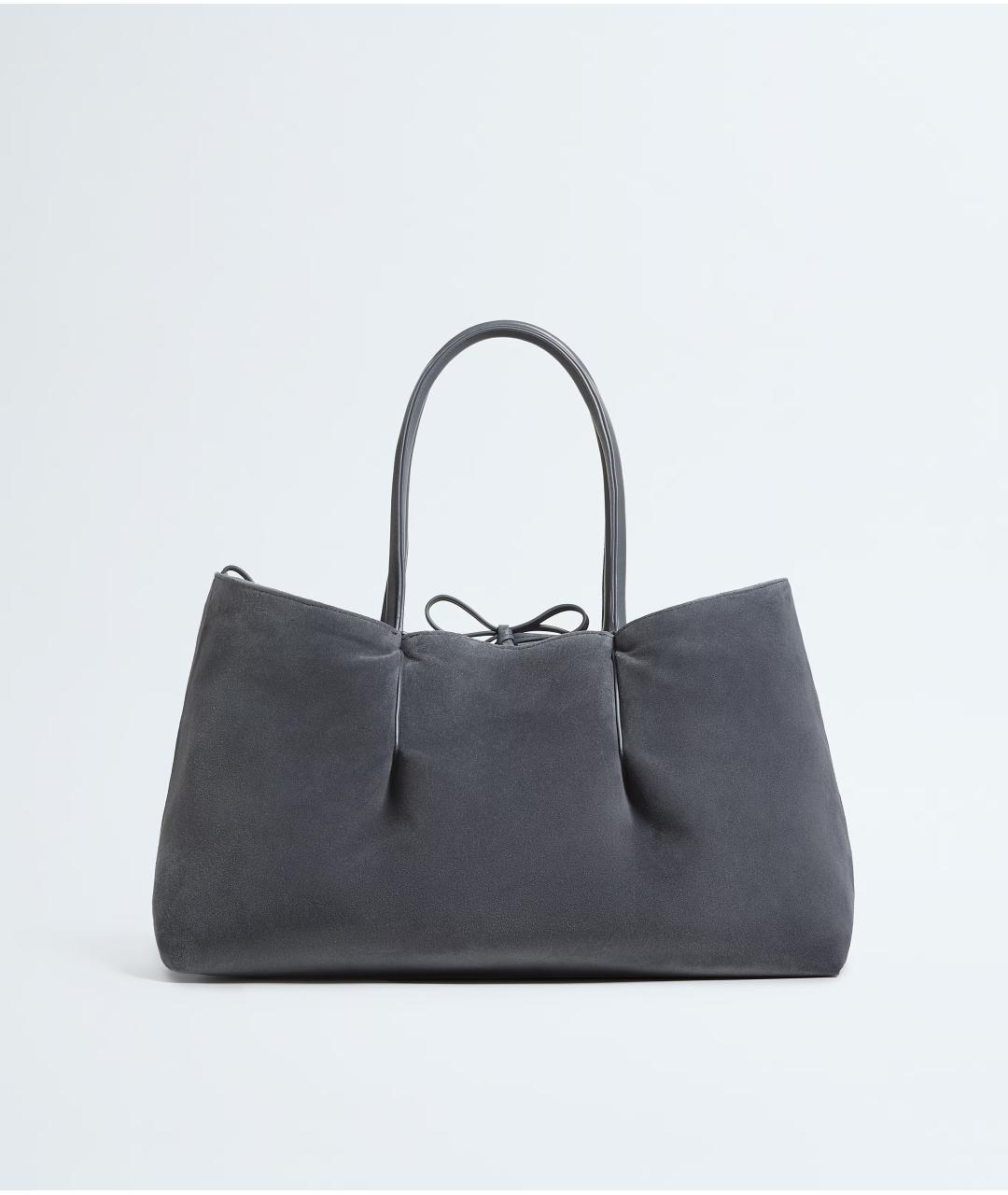 BOTTEGA VENETA Синяя кожаная сумка тоут, фото 4