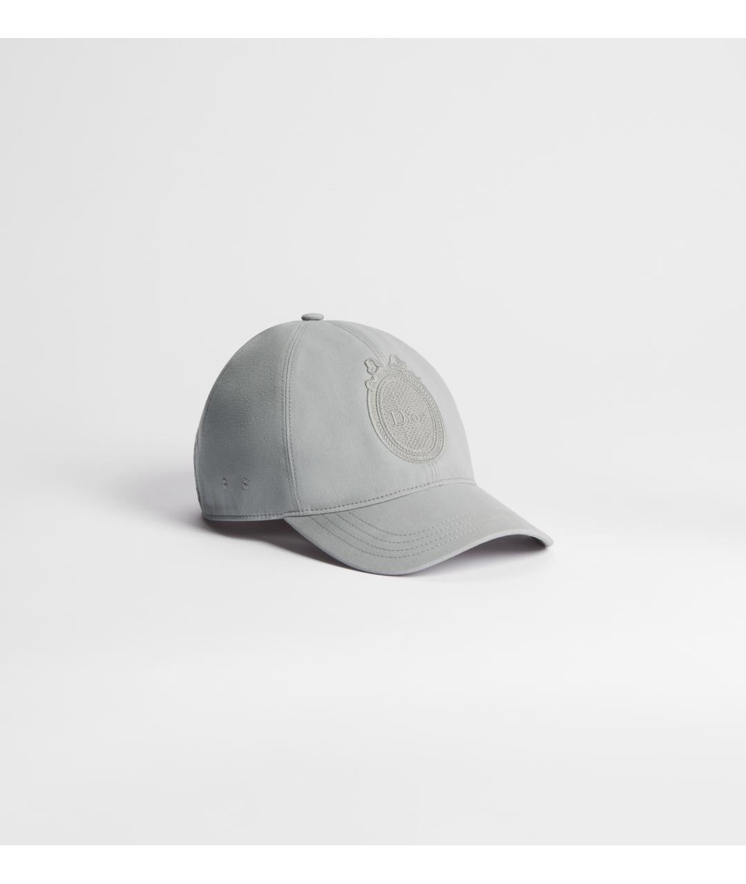 CHRISTIAN DIOR Серая хлопковая кепка, фото 2