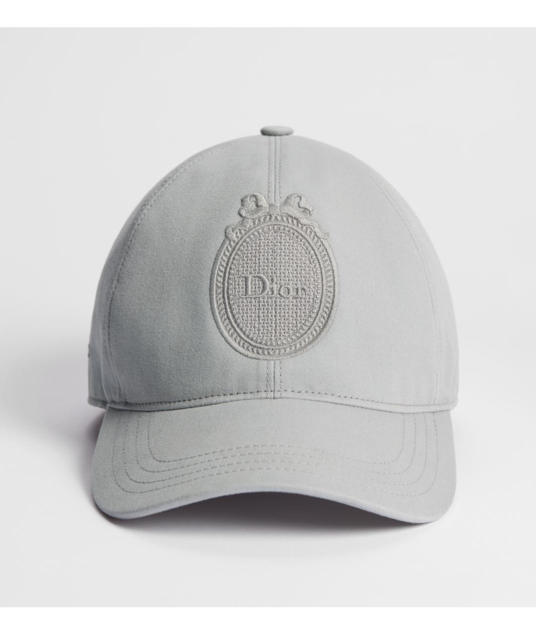 CHRISTIAN DIOR Серая хлопковая кепка, фото 3