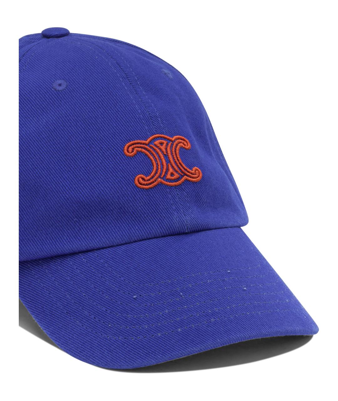 CELINE Синяя хлопковая кепка/бейсболка, фото 3