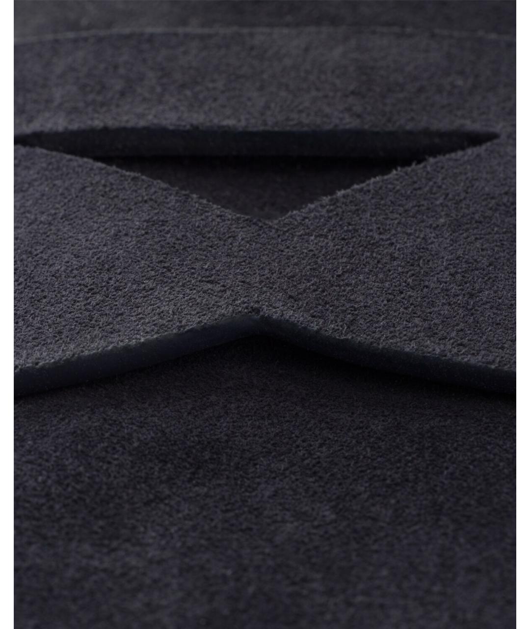 PRADA Темно-синие замшевые лоферы, фото 4