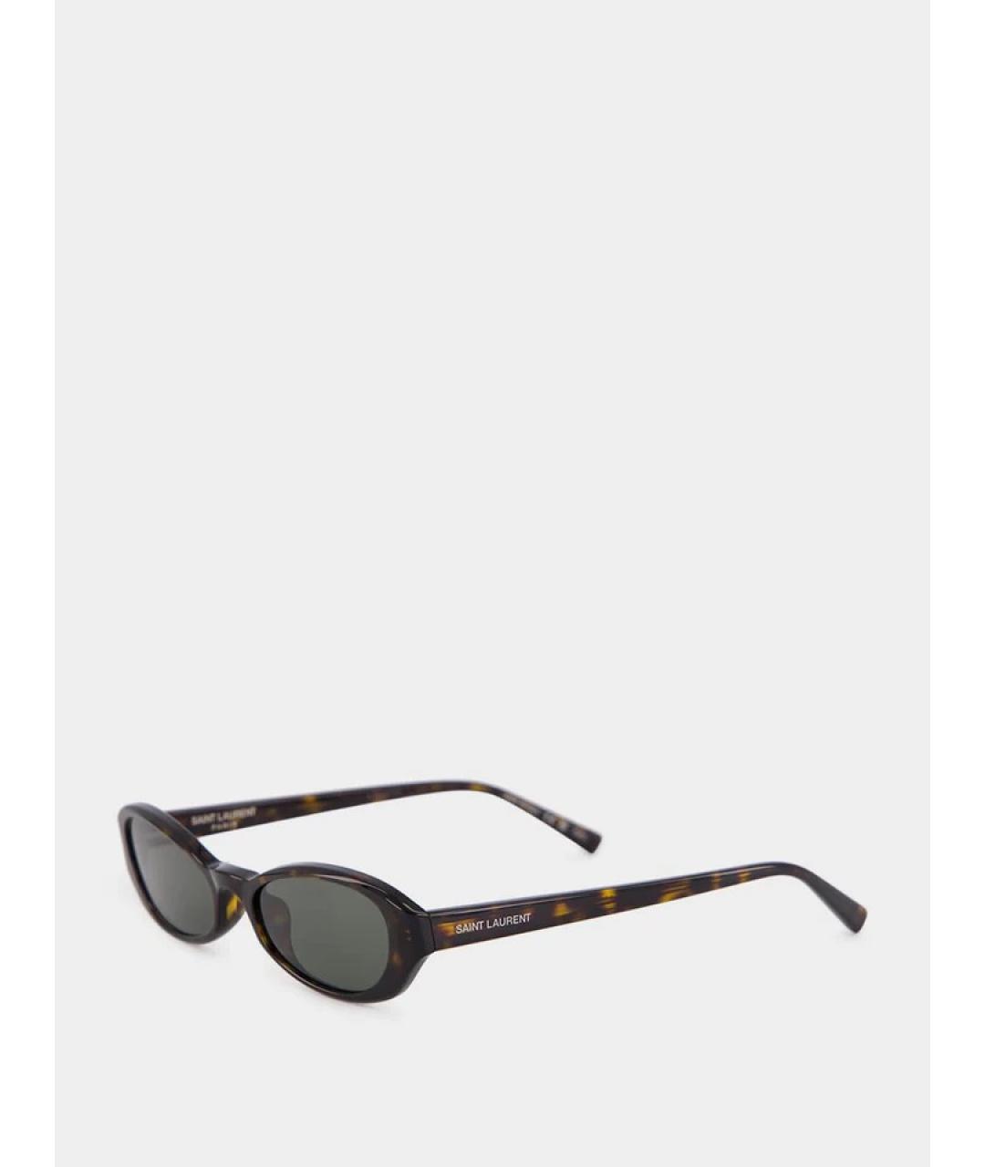 SAINT LAURENT Мульти пластиковые солнцезащитные очки, фото 3