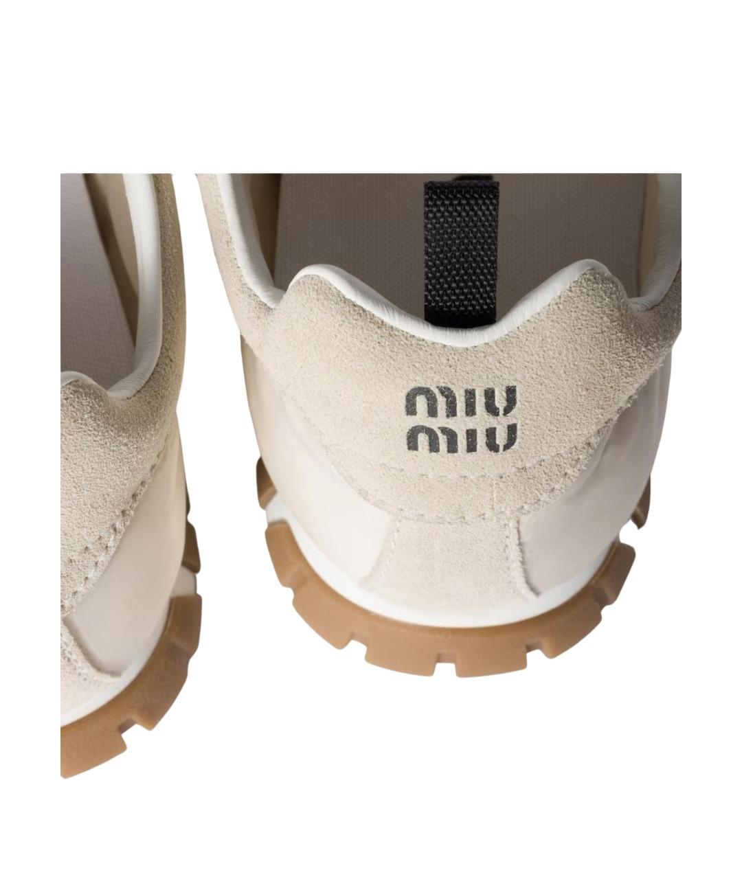 MIU MIU Белые кроссовки, фото 2